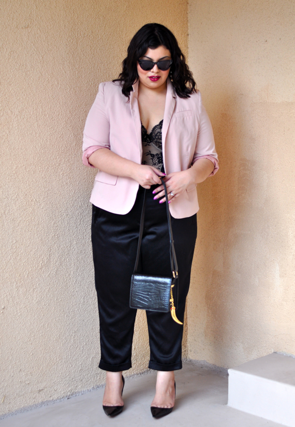 plus size pants and jacket