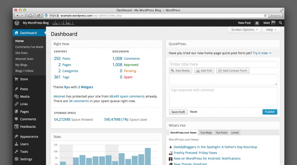 new-wordpress-dashboard