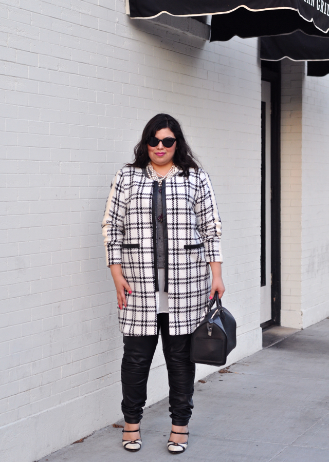 Plaid fall fashion trend coat