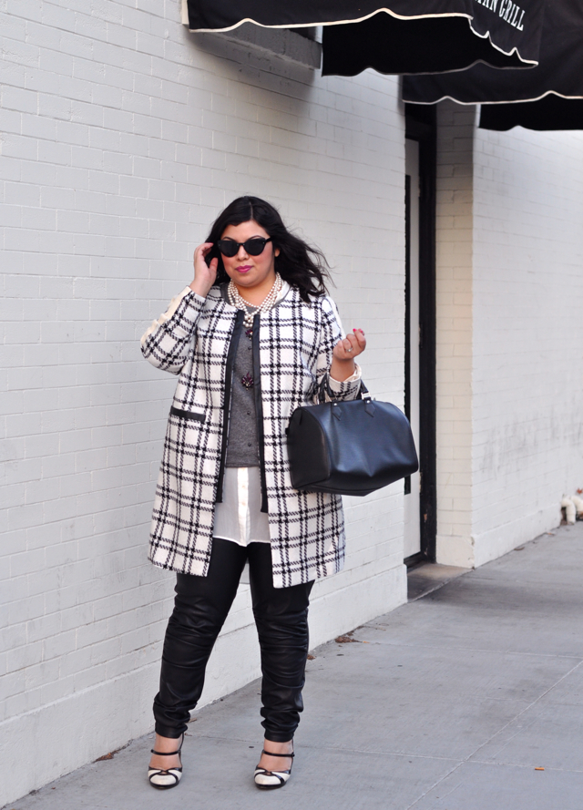 Plaid fall fashion trend coat