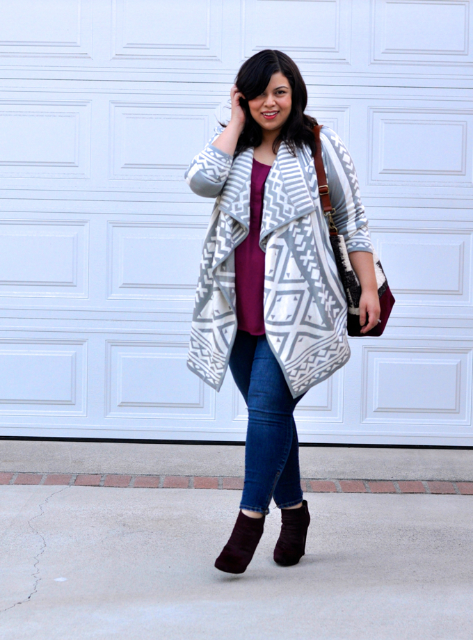 plus size sweater: cardigan