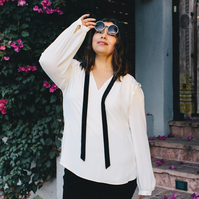 White House Black Market plus size leggings, blouse