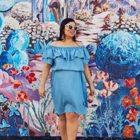 Plus size Rachel Roy chambray dress from CoEdition