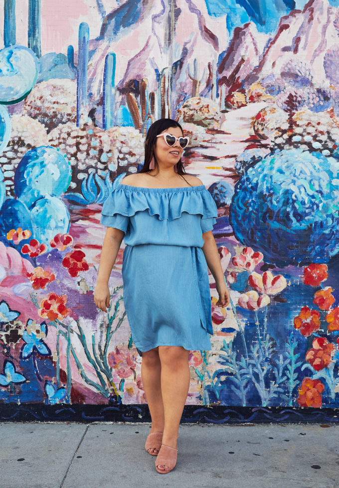 Plus size Rachel Roy chambray dress from CoEdition