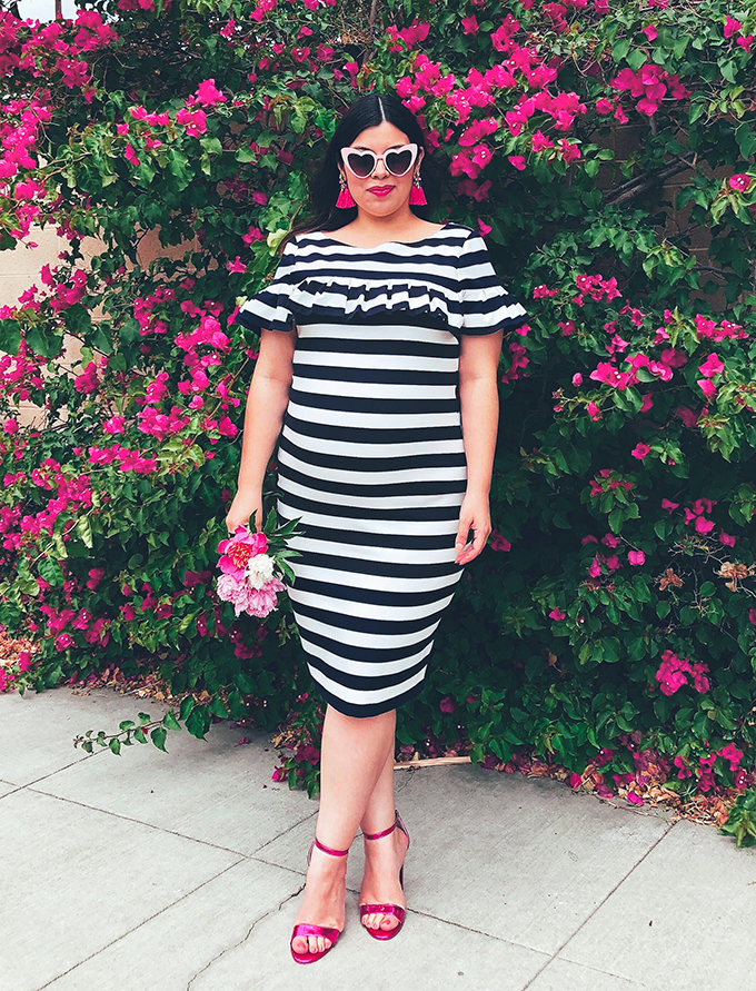 Eliza J stripe dress