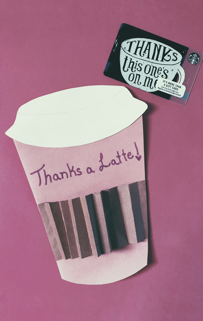 Thanks a latte gifts for teachers, coffee lovers