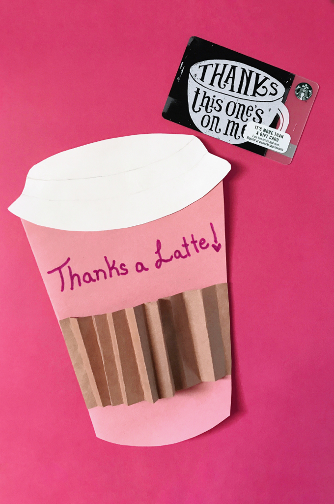 Teacher Appreciation Week Ideas Thanks A Latte Card 