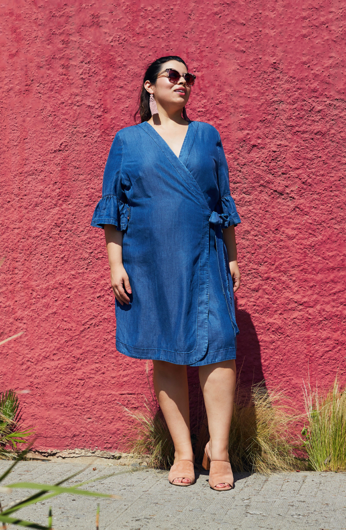 Simply Be plus size denim dress