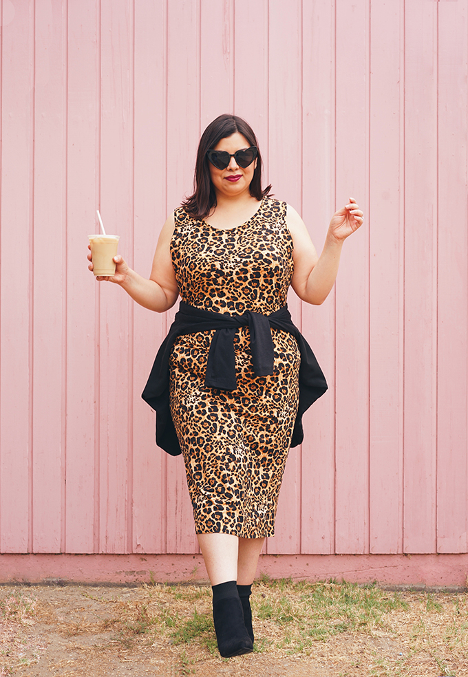 fall trend: leopard dress with ankle boots